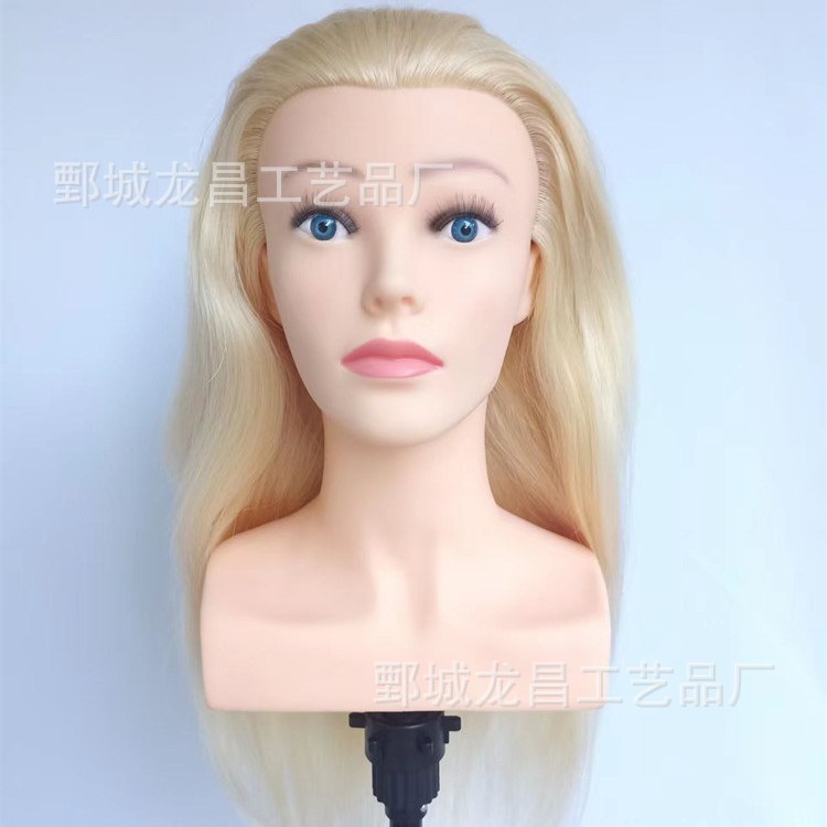 欧美脸型全人发带肩背头模