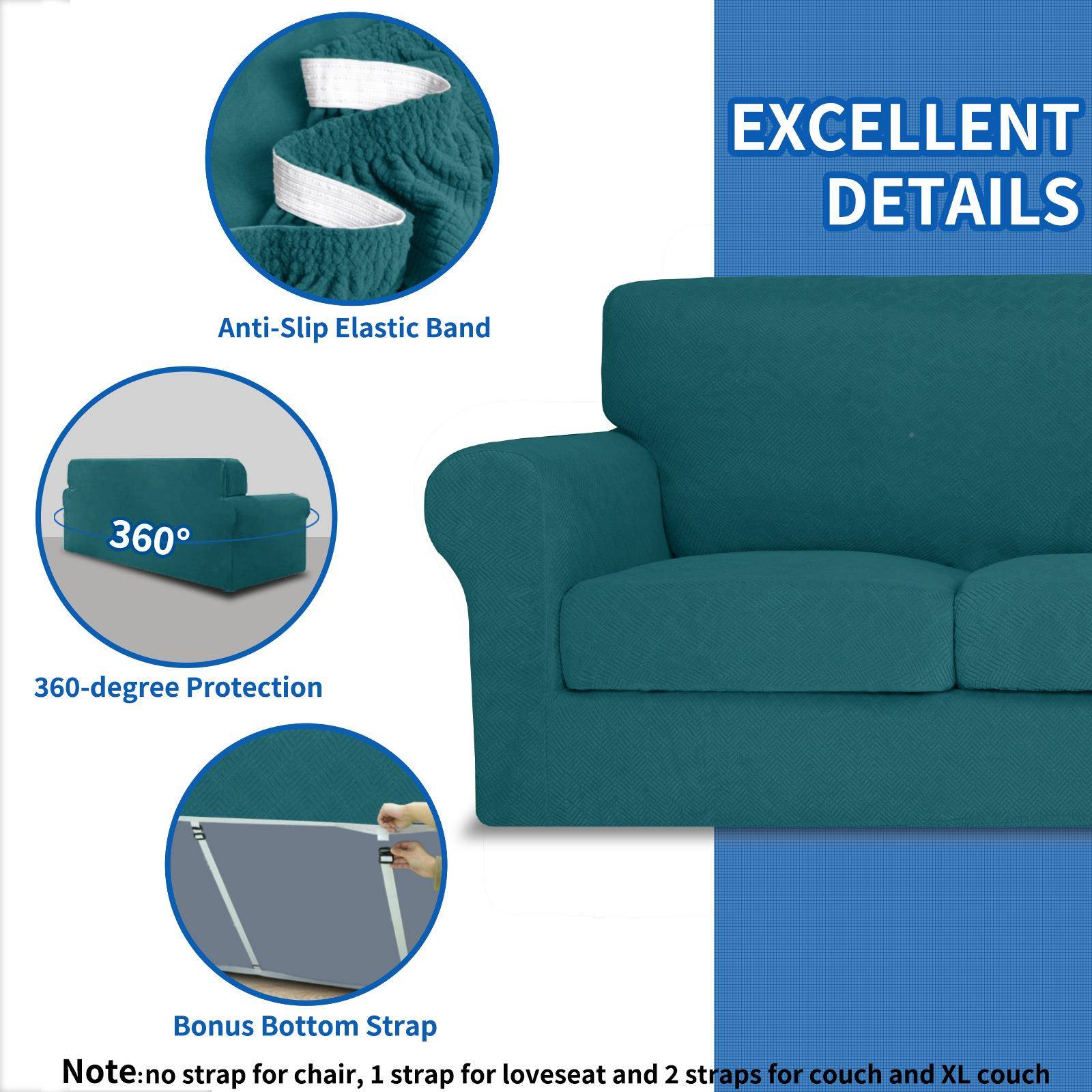 境亚马逊跨EXL新全款提花沙发套罩弹力全包沙沙发垫套布艺盖发套