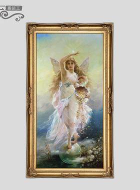福纳世界名画希腊DY826779神话女天油关使法欧式古典人物客厅玄图