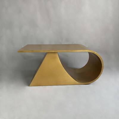 美式时尚复古轻奢艺茶几现铁代创意客厅酒店70407售楼部板样间圆