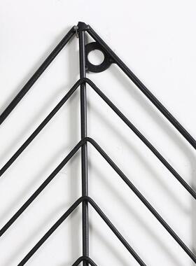 现NBI代简约意铁艺壁挂花架饰厅墙壁装餐饰墙创上花篮挂品金属装