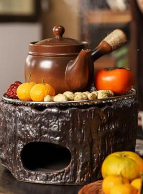 围炉煮茶套装庭炭火烤茶炉煮茶器日LT303围茶式煮炉碳炉户外院煮