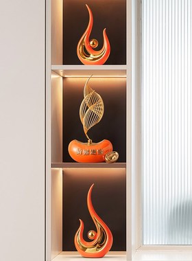 电视柜摆件高端大气上档次轻奢家居客厅玄关酒柜装饰品工艺品