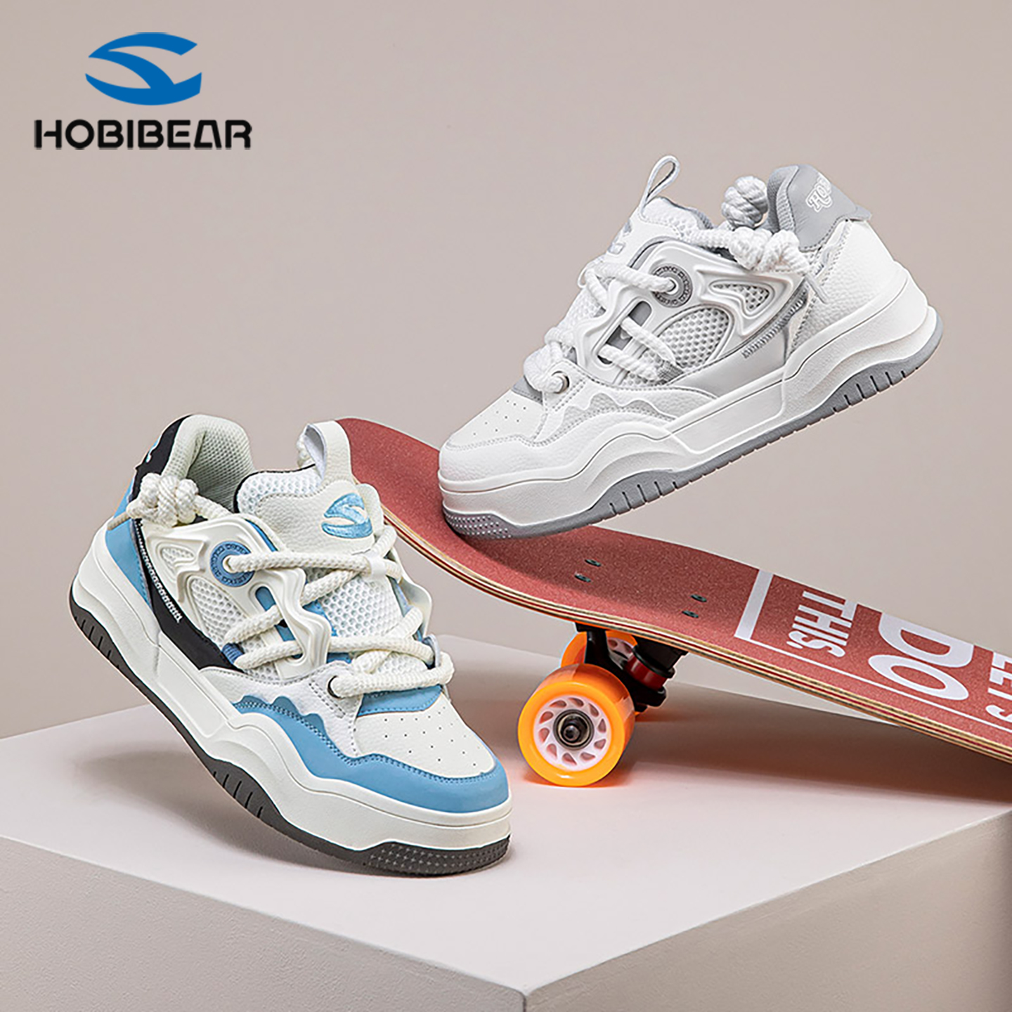 HOBIBEAR厚底运动鞋增高男鞋