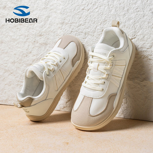 HOBIBEAR网面宽楦赤足鞋2025秋冬舒适防滑徒步攀岩室内跳绳健身鞋