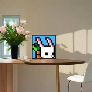 LED像素屏时钟闹钟科技感桌搭摆件装饰氛围灯电子数字钟智能礼物