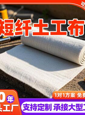 土工布短工程布尘无纺布公路养护厂家长丝绿色丝针刺透水土工防布