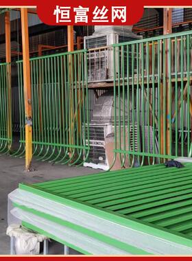 【振兴集团】安水平隔家离网厂,南北调隔离网,绿色喷塑镀锌主立柱