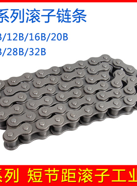 B系列滚子工业链条 单/双排传动链条10B 12B 16B 20B 24B 28B 32B