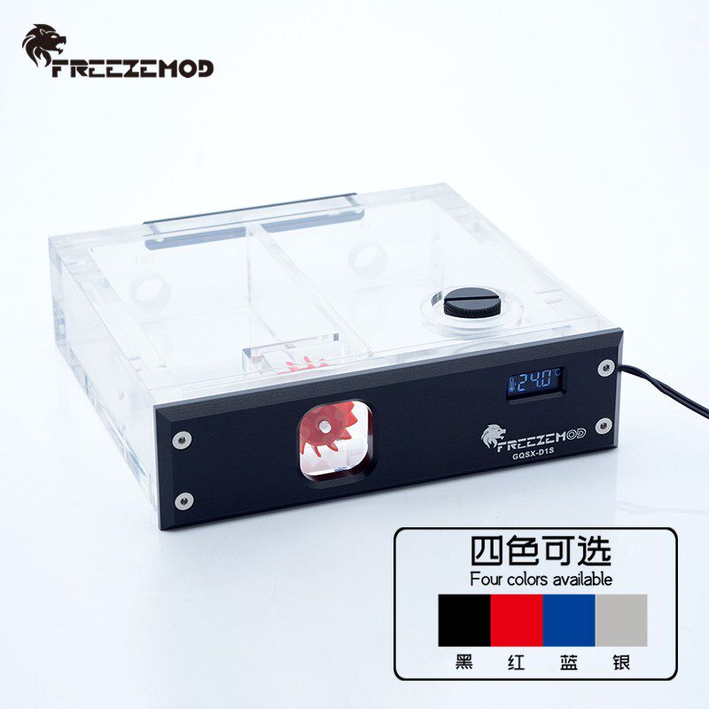 FREEZEMOD电脑水冷水箱单光驱位GQSX-D1S金属面板VA液晶温度显示