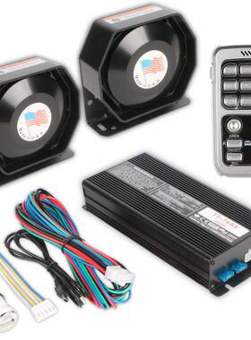 汽车改装400w600W800W警报器喊话器遥控车载警笛喇叭主机无线12v