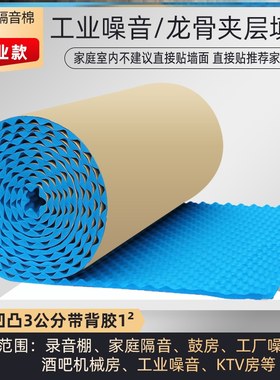 隔音箱罩降噪高密度隔音棉门用防盗门增压水泵管道吸音电脑主机箱