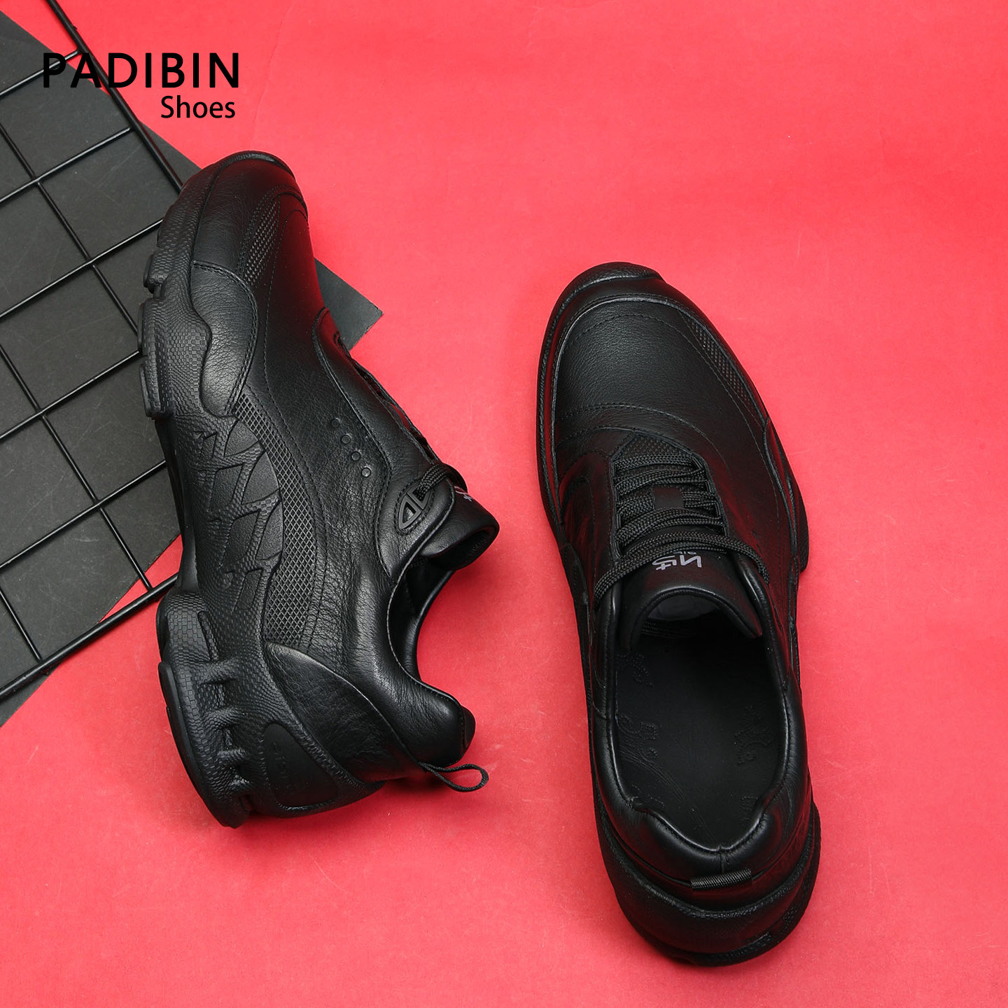 全牛皮男鞋春季新款时尚百搭休闲鞋男士运动时尚透气舒适潮流皮鞋