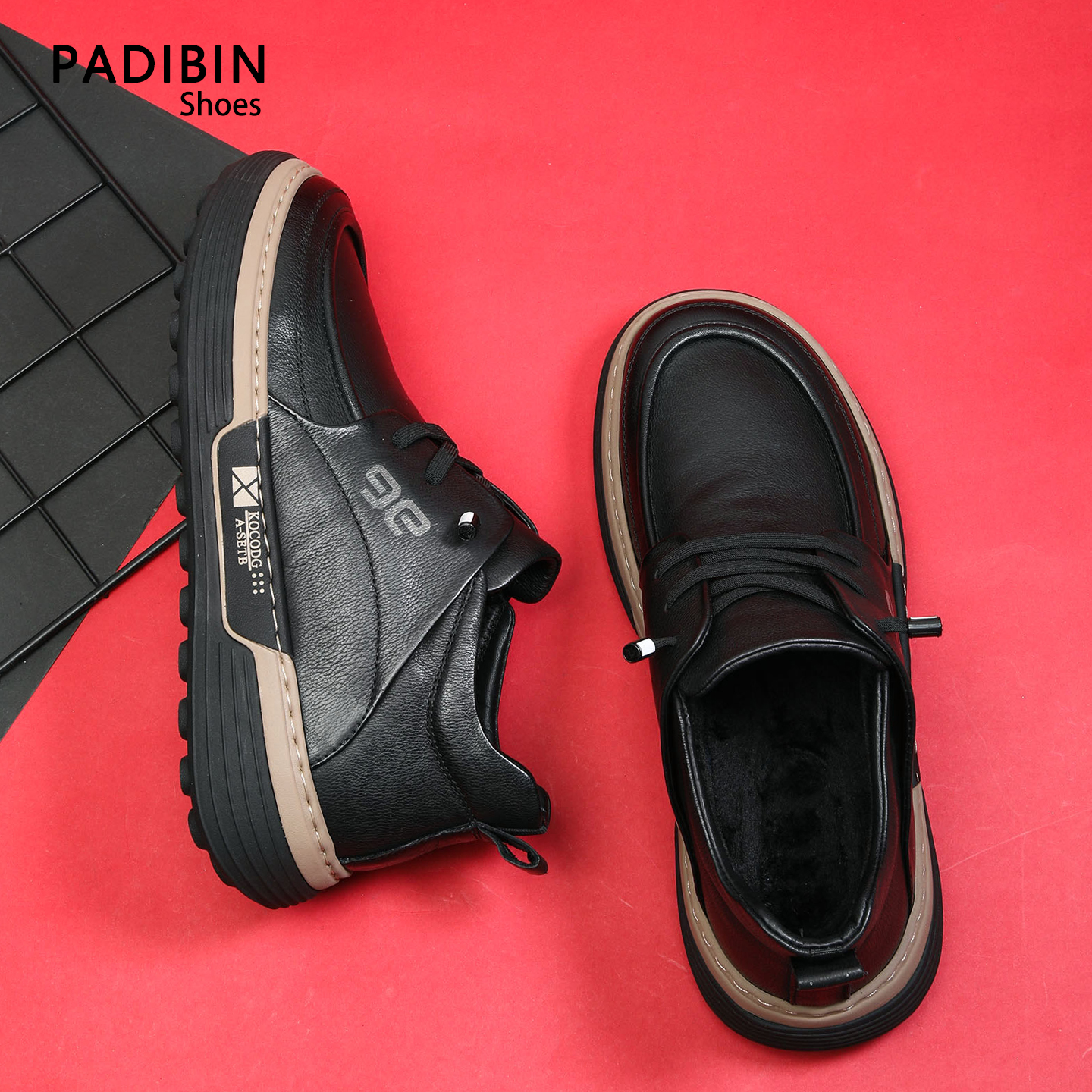 潮流百搭男一脚蹬棉鞋运动休闲鞋