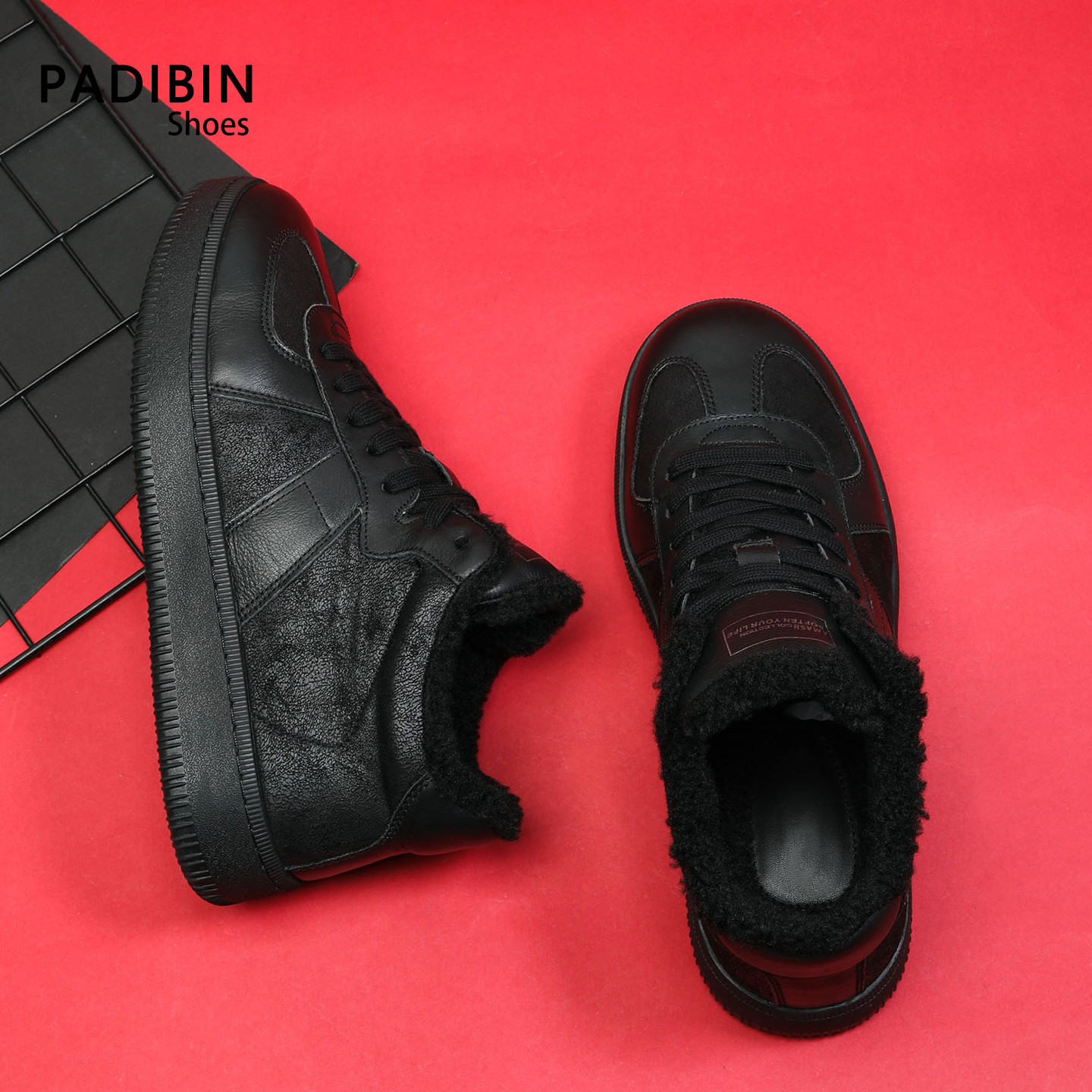 高帮棉鞋男款短靴增高加厚大棉靴