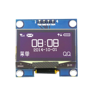 .3寸OLED显示屏2864液晶屏模块.3寸显示模块IIC接口供大量白色