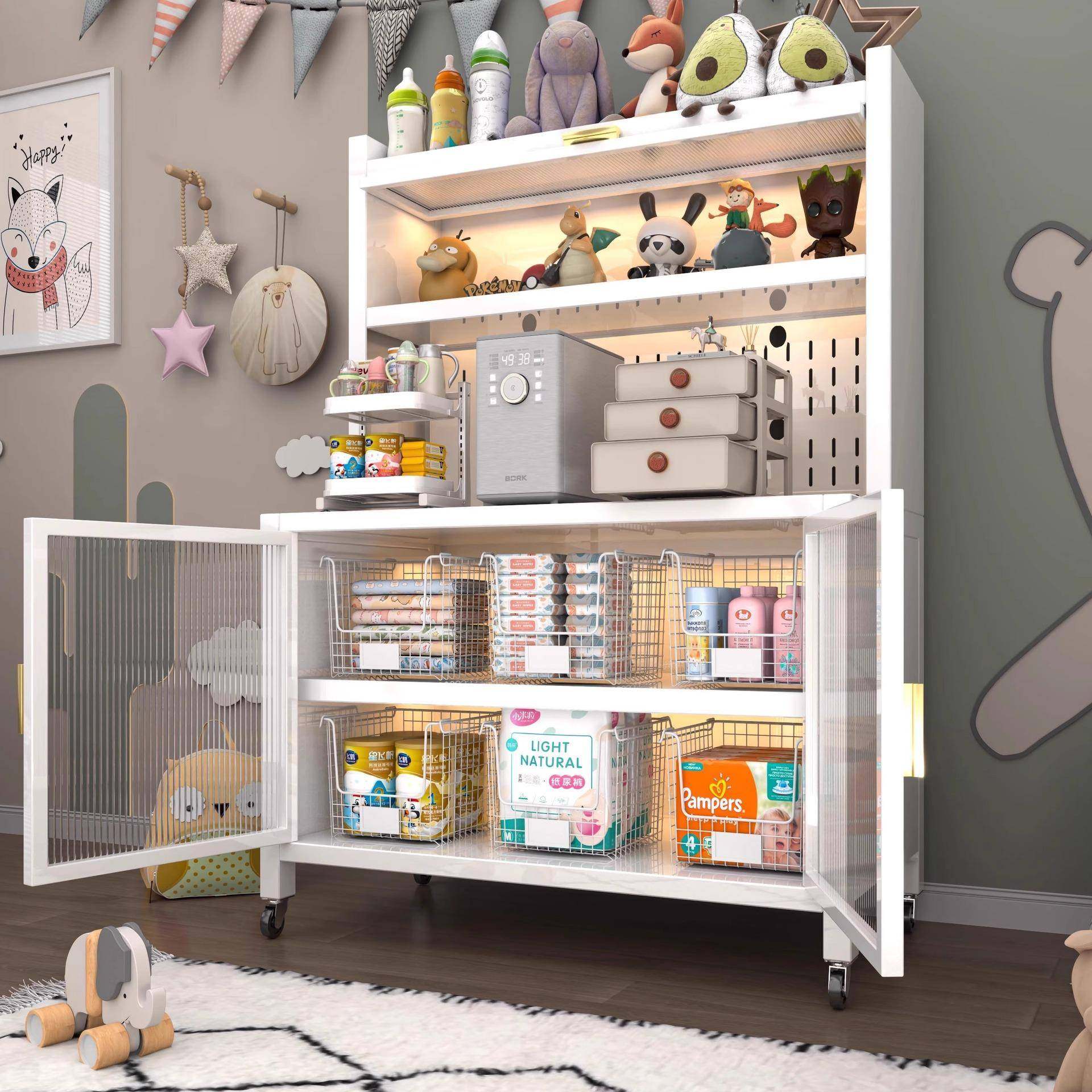 婴儿喂养台收纳柜宝宝衣柜玩具置物架落地多层多功能大容量储物柜,畜牧/养殖物资,畜牧/养殖器械,淘宝优惠券,粉丝福利购,淘宝优惠卷