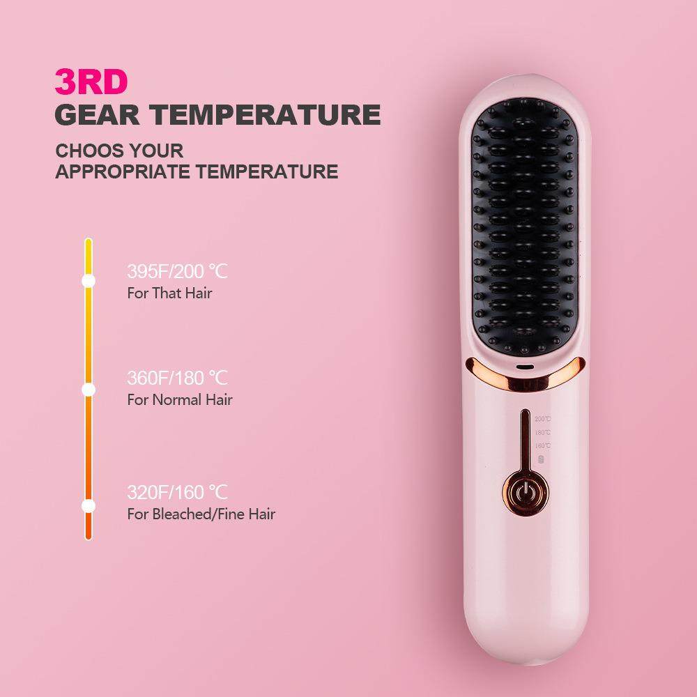 无线直发梳爆款懒人粉色直卷两用不伤发便携式USB充电直发器,自行车/骑行装备/零配件,更多零件/配件,淘宝优惠券,粉丝福利购,淘宝优惠卷