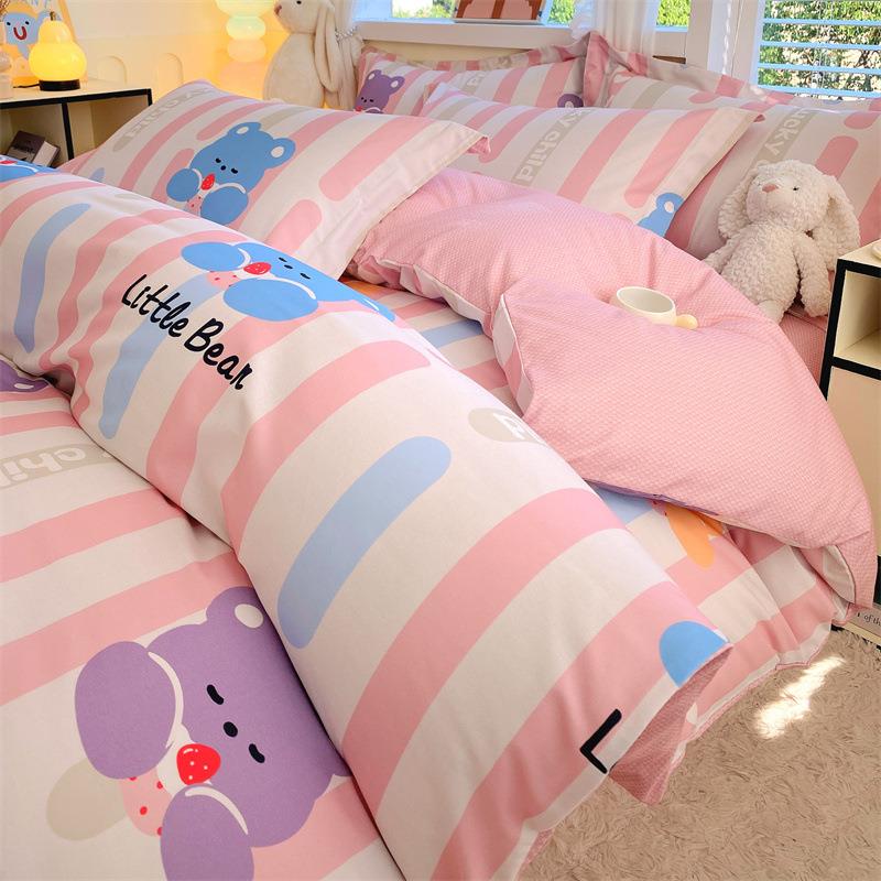 全棉加厚磨毛被套单件卡通秋冬单双人200*230cm纯棉被罩220*240cm