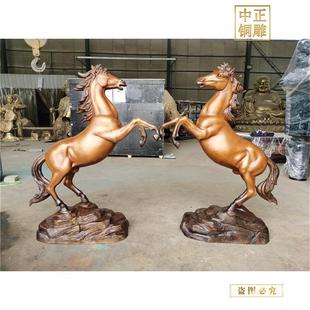 长2.9米铜马雕塑摆件大型骏马雕塑铸造仿古做旧生肖马家居摆件