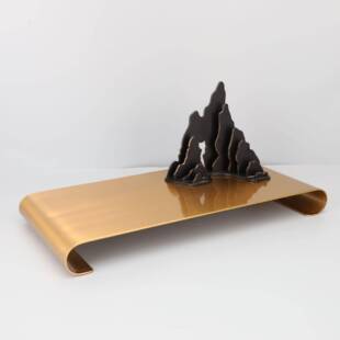 2500g新中式 泰迪幼犬犬粮 金色金属假山摆件卧室书房 贵宾 NuSun