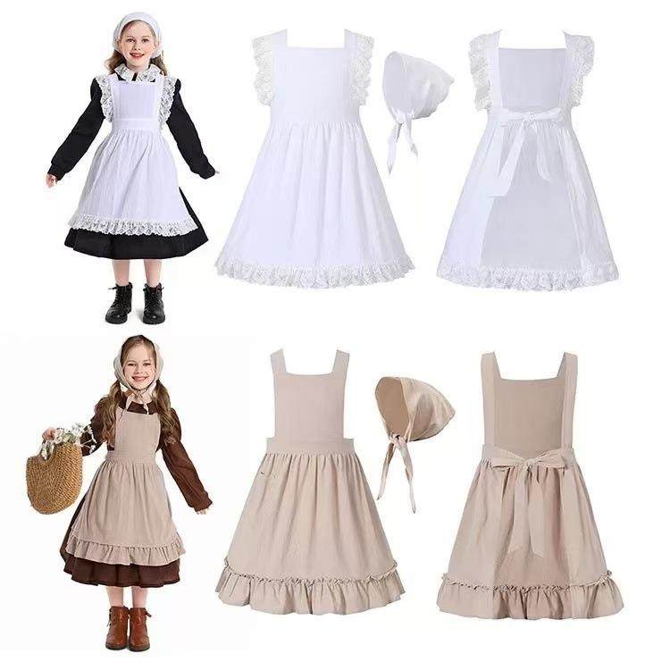 亲子儿童大人法式文艺棉麻复古围裙厨房烘焙北欧纯色荷叶边围裙,畜牧/养殖物资,畜牧/养殖器械,淘宝优惠券,粉丝福利购,淘宝优惠卷