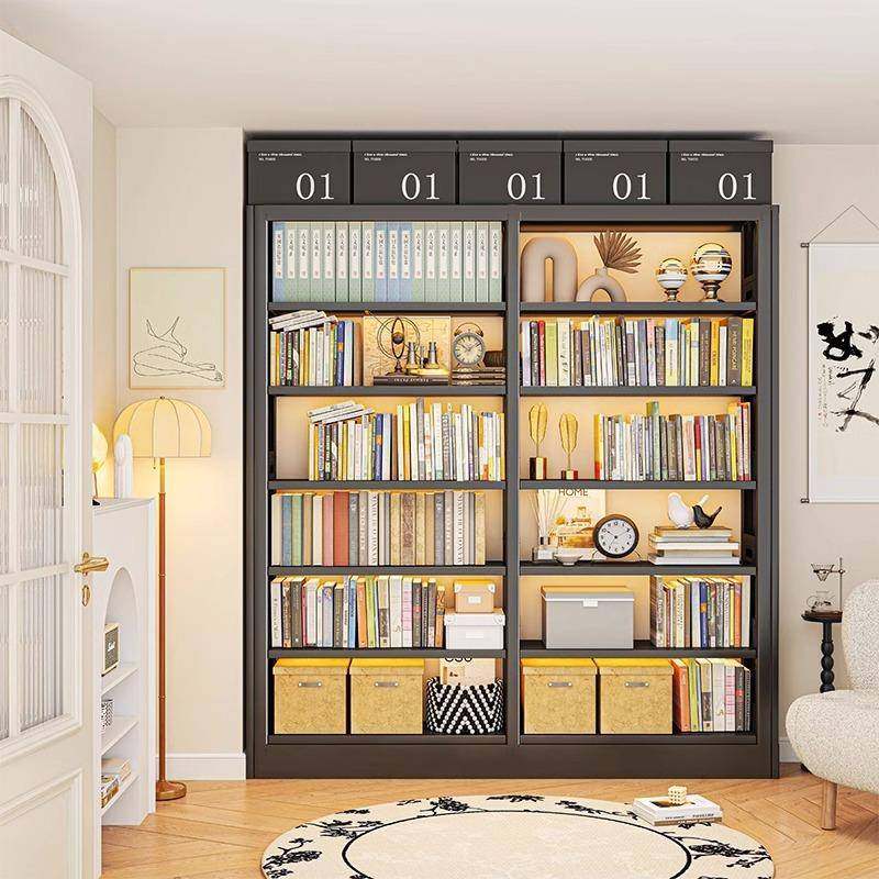 家用图书馆钢制书架一体靠墙落地置物架多层铁艺学生儿童收纳书柜,特色手工艺,其他特色工艺品,淘宝优惠券,粉丝福利购,淘宝优惠卷