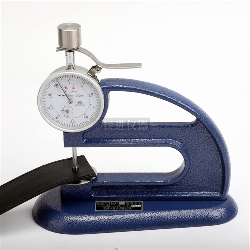 (无锡锡晶CH-BT台式橡胶塑料厚度规测厚仪0-10mm带砝码6mm测头