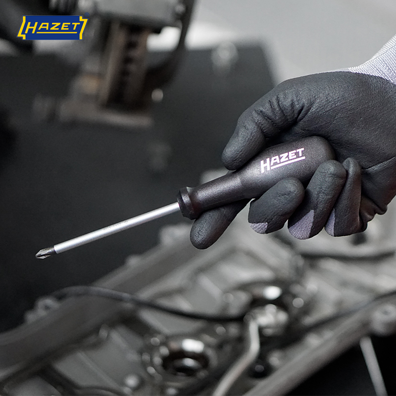 HAZET螺丝刀德国进口螺丝刀哈蔡特汽修4S店标配803系列黑色螺丝批