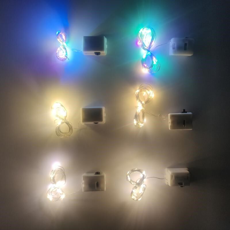 LED铜线灯串装饰波波气球满天星花束鲜花DIY包装材料礼盒小彩灯图片