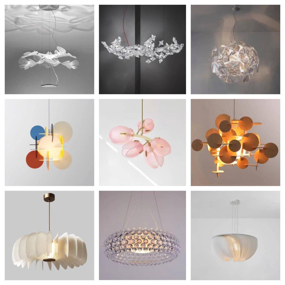 意大利进口PVC灯具别墅客厅装饰灯北欧拼接花朵创意艺术亚克力灯