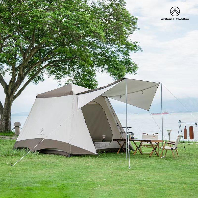 帐篷户外便携式折叠野营加厚防晒防雨3-4人全自动速开精致露营