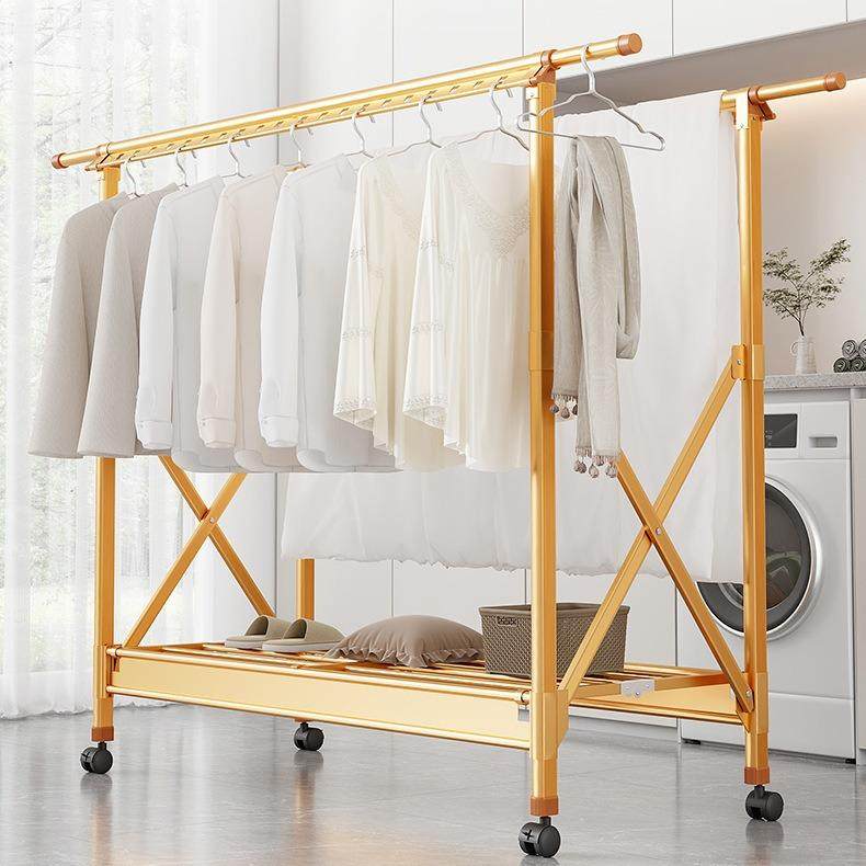 晾衣架落地阳台家用折叠晾衣杆室内卧室可移动伸缩挂衣晒被子衣架,特色手工艺,其他特色工艺品,淘宝优惠券,粉丝福利购,淘宝优惠卷