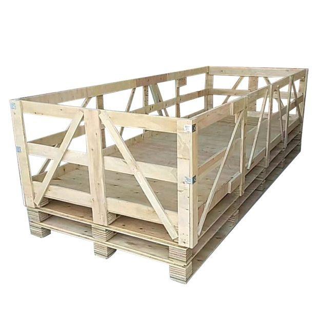 广蒸边钢木箱免熏胶合板州周转组装物流运输MBK钢带厂包装箱