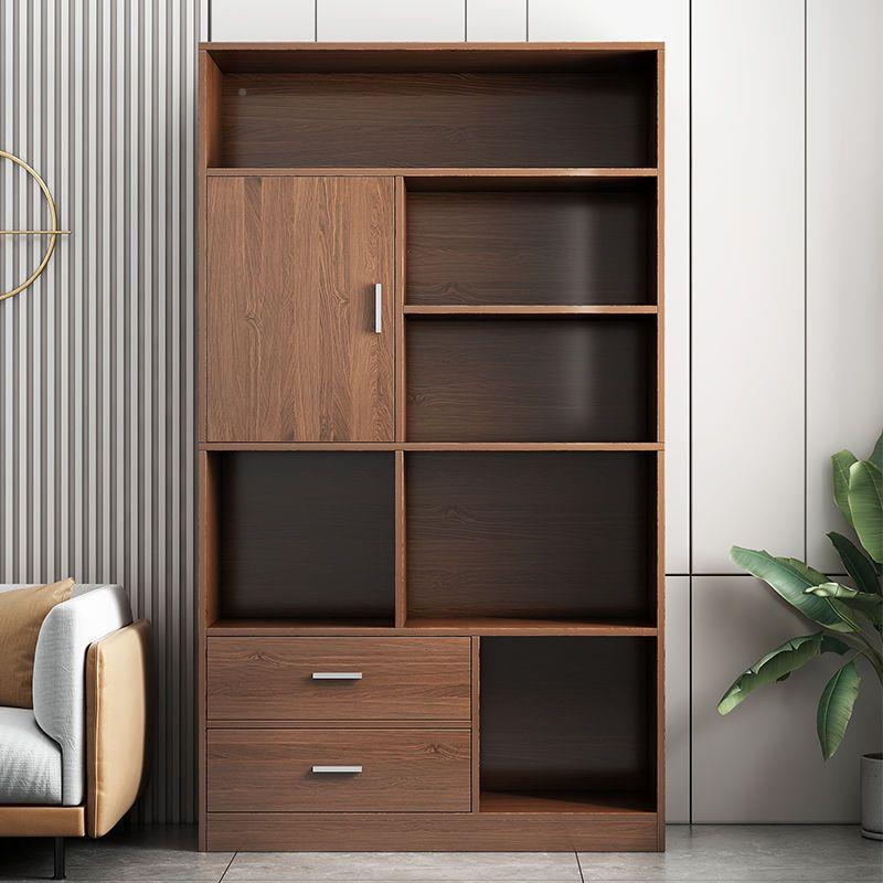 柜书柜落地靠墙置物架室家用卧收纳柜客厅展示简储物柜YIC易防尘