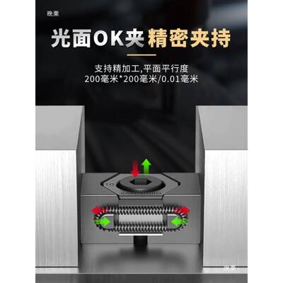 k夹具多工位900双向onc工装齿膨胀夹紧面块侧c面虎钳