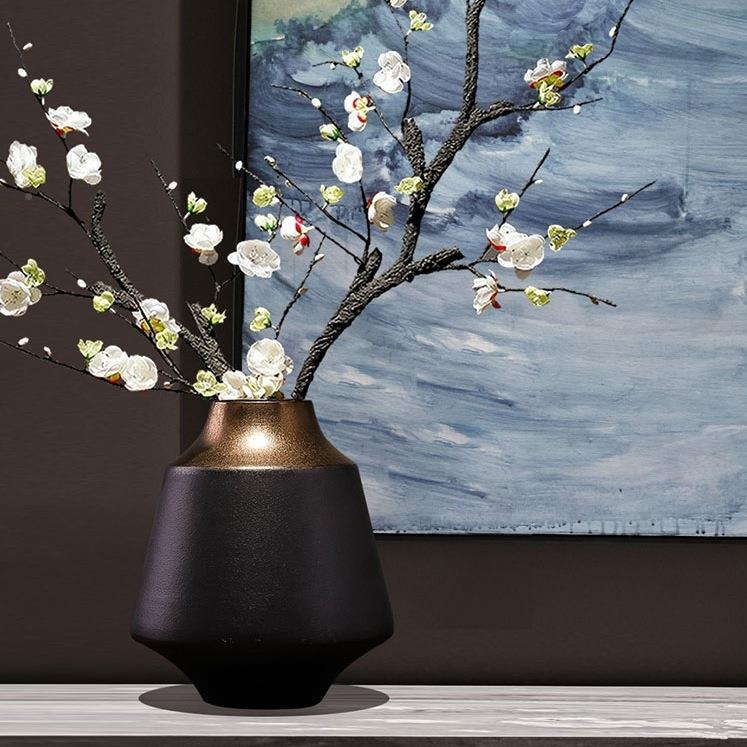 酒装饰品艺术品花瓶摆件桌现代简约餐客厅中F957555J式插柜花玄关
