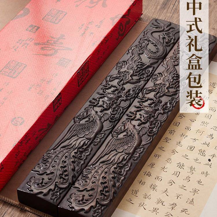 黑檀木镇纸镇尺书法专用纸镇压纸石木镇实木毛笔镇纸石压镇纸尺毛