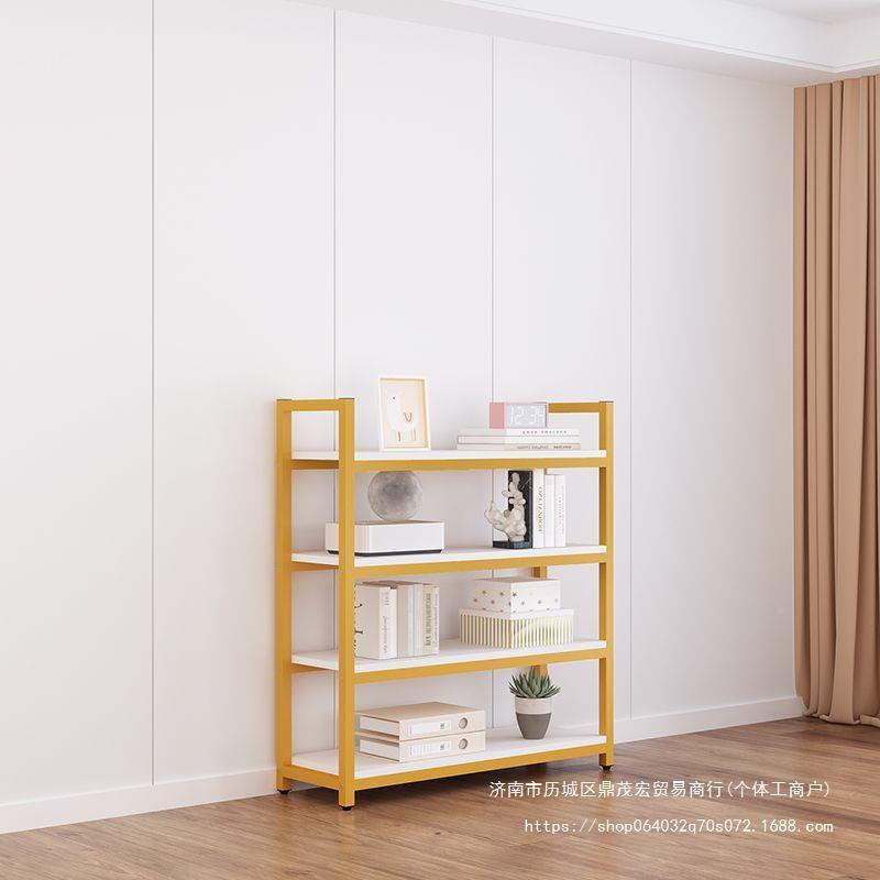 能货架482置物架落地木多层钢书库架家用多功展示架陈列架子仓储