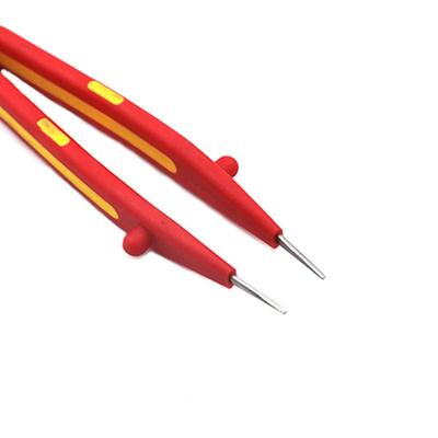 ED色O度双绝针尖无缘齿镊子钳绝缘耐压维修细尖头镊维子厂家FAK直
