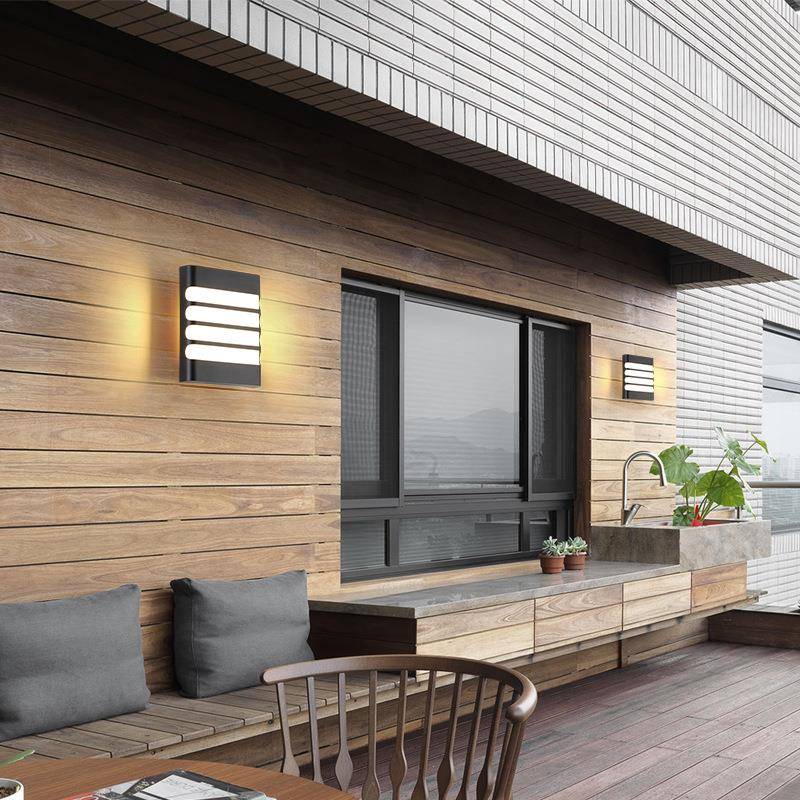 欧式LED户外壁灯别墅花园防庭JVQ院灯阳露台台室外水壁灯家用照墙