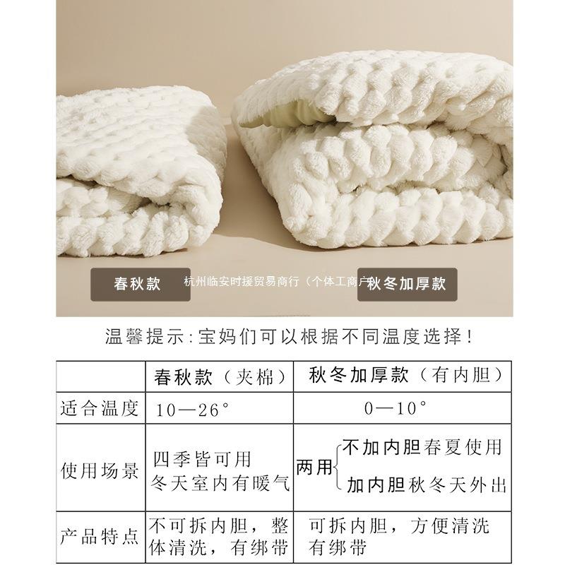 新HMK生秋儿用品产房春秋冬宝宝初生待产加厚婴姿婴包儿包被被纯