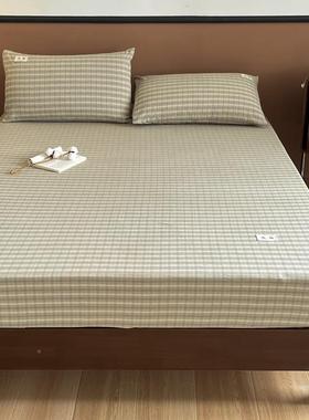 A类CYA全棉织床笠床单纯件棉床罩床垫床上保护套罩床色笠式活性印