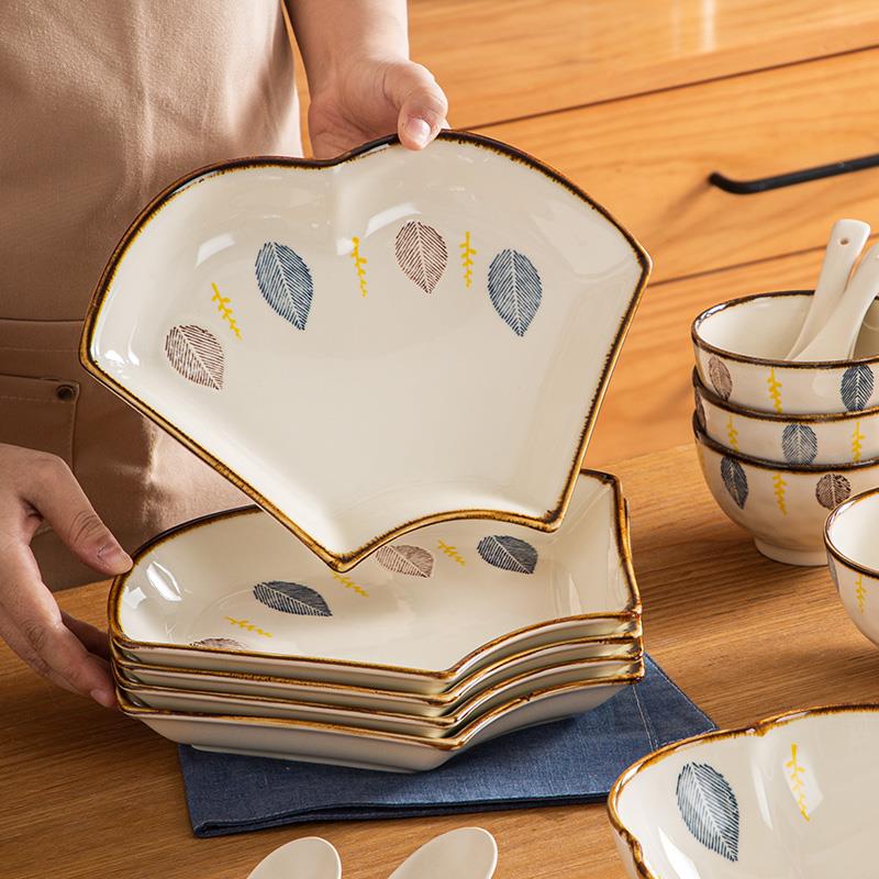 团圆拼瓷778盘套装组家用高颜值碗碟盘子年夜饭家合庭圆桌碗盘陶