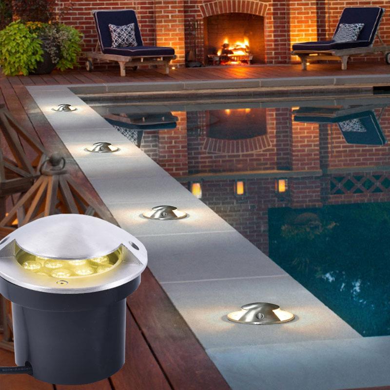 EDLQH-D09侧面光地埋灯3W龟背外灯台阶灯户防光水不锈钢踏步灯透