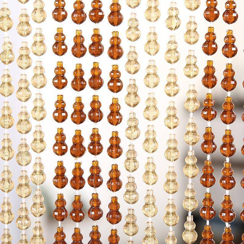 葫芦门帘珠帘亚克力仿水客晶厅卧隔室玄关风QSZ水帘断饰装防蚊子