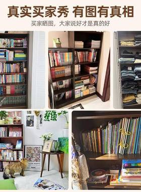 my书架落地置一体示靠墙架整墙实木色展柜储物FYN柜子家用转角物