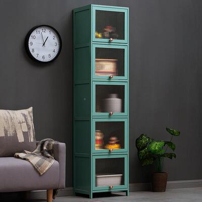 家庭2227CHFM收纳柜子储物置柜多物层带柜门卧室用落地置物架书家