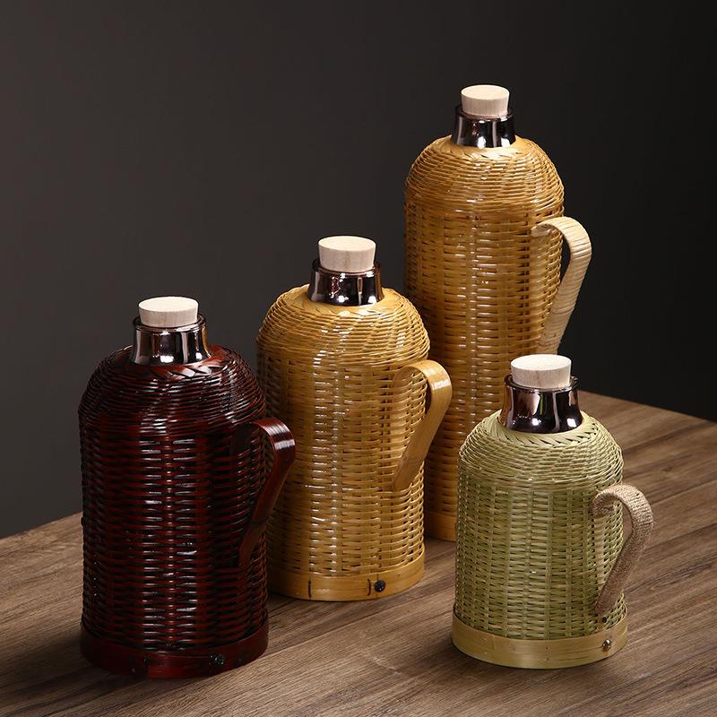 围炉煮茶户外竹塞JDW编热瓶用传统复古保温壶茶室水大容家量木开