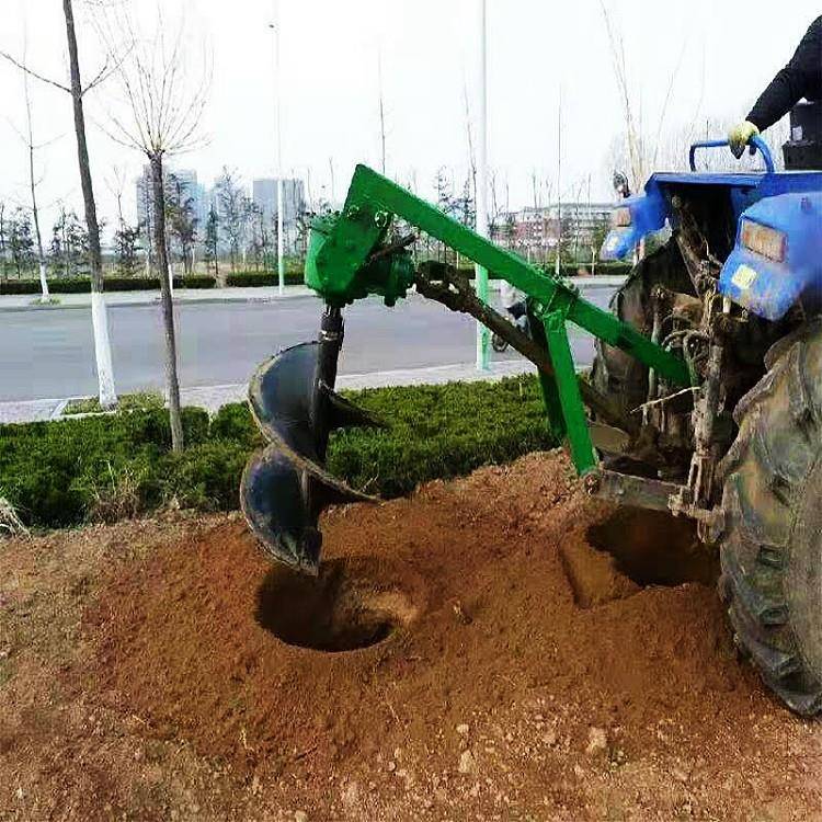 出口3MXC0直径后式树坑机大棚立杆打度眼机植树置挖坑深机可调